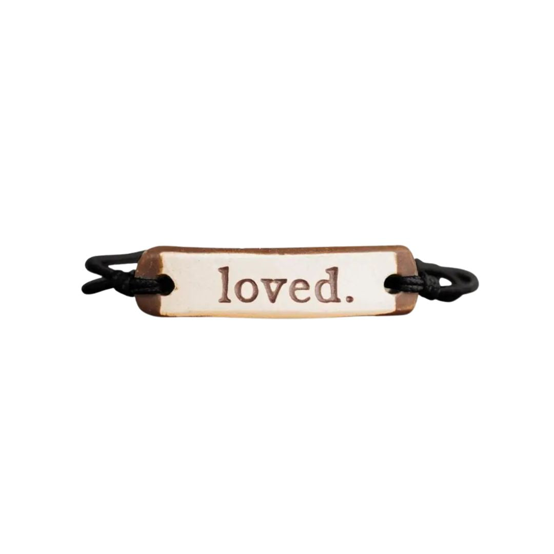 MudLOVE Loved Bracelet, black