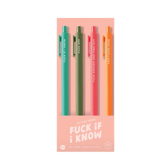 "Fuck if I Know" Jotter Pen Set