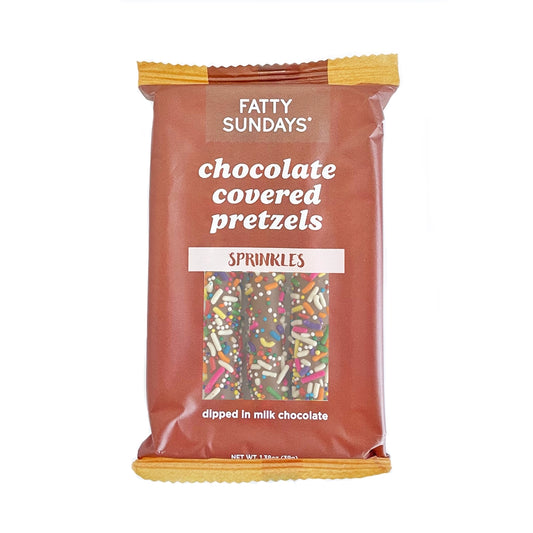 Sprinkle Chocolate Covered Pretzels