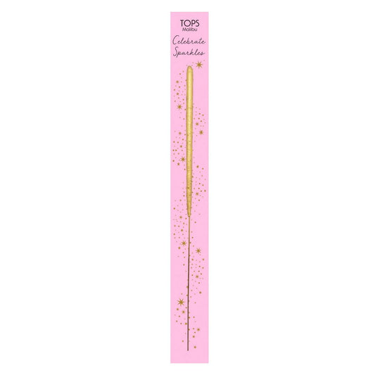 pink Wish Sparkler Card – A 6.75" gold sparkler for birthdays, weddings, and celebrations. Clean, bright burn with no smoke or residue.